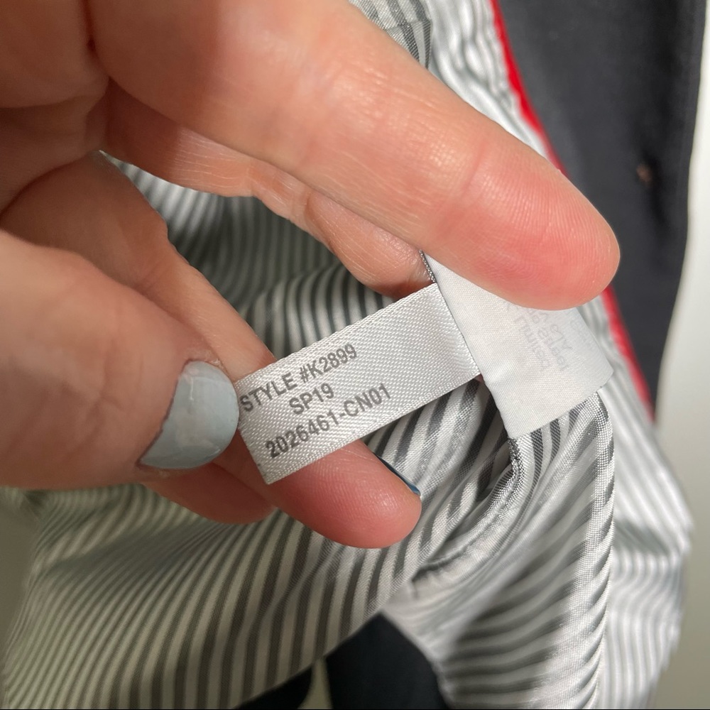 J. Crew Schoolboy Notch Lapel Fully Lined Button Front Blazer In Black Size XXL - Picture 8 of 9